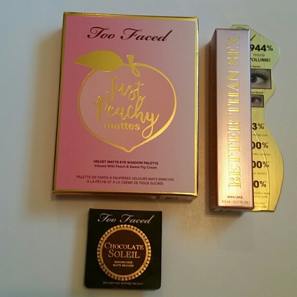 Sold!! Too Faced Sweet Peach Mattes - Picture 3 of 8